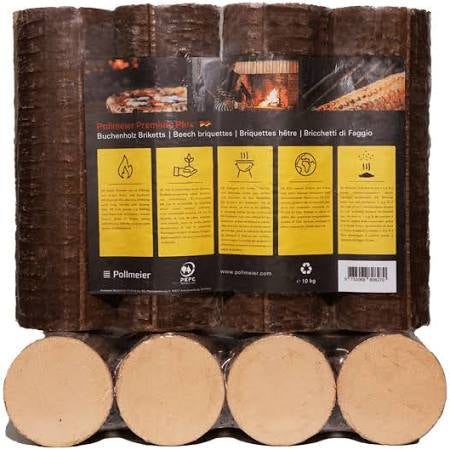 Bricchette 100% Faggio Premium - 960 kg (96 sacchi da 10 kg)